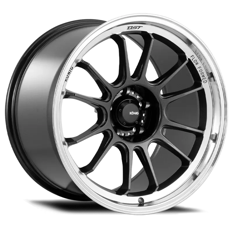 Konig Hypergram 18X11 5X114.3 Et15 Metallic Carbon W/ Machined Lip Flow Formed 1