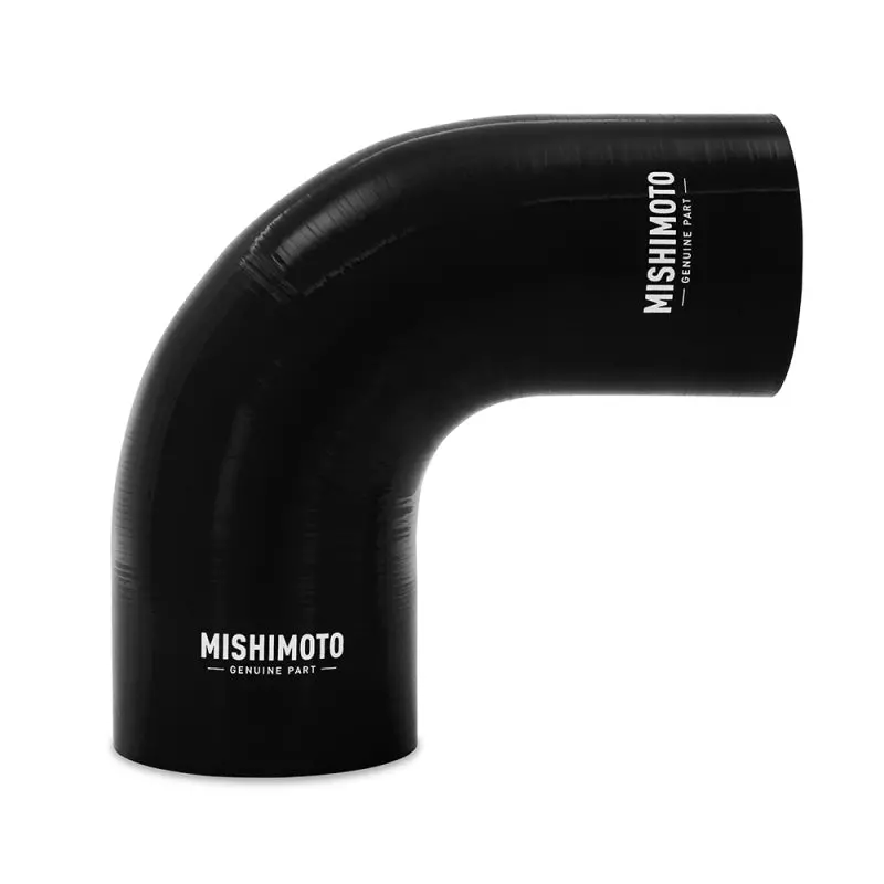 Mishimoto Silicone Reducer Coupler 90 Degree 3.5In To 4In - Black 1