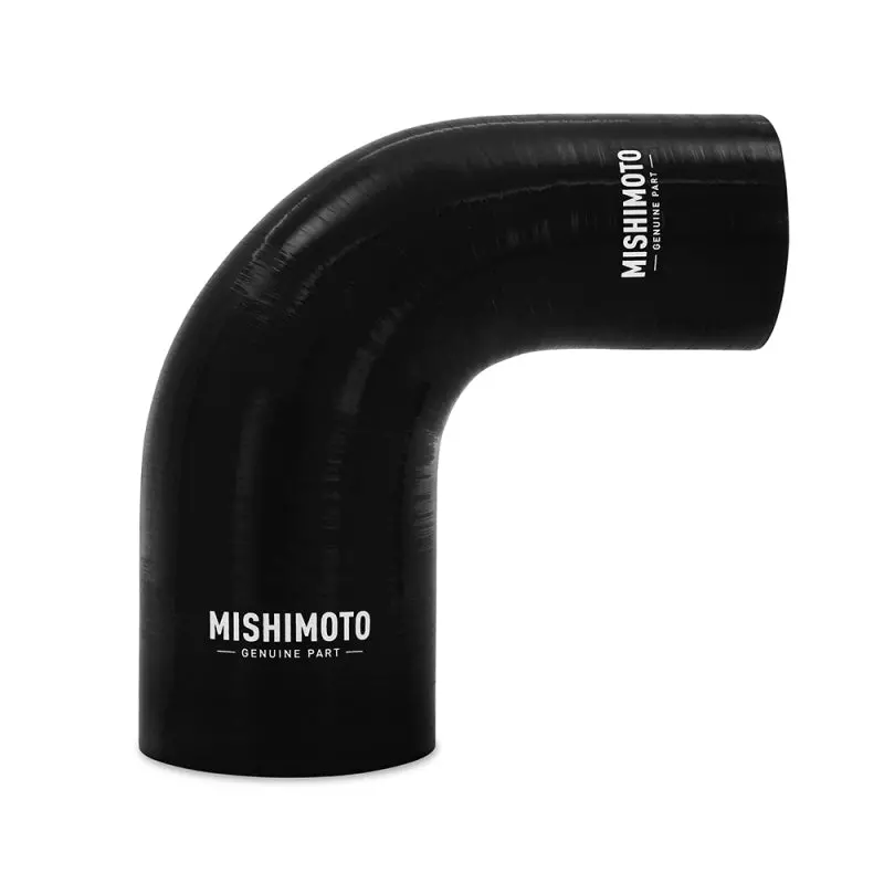 Mishimoto Silicone Reducer Coupler 90 Degree 3In To 3.5In - Black 1