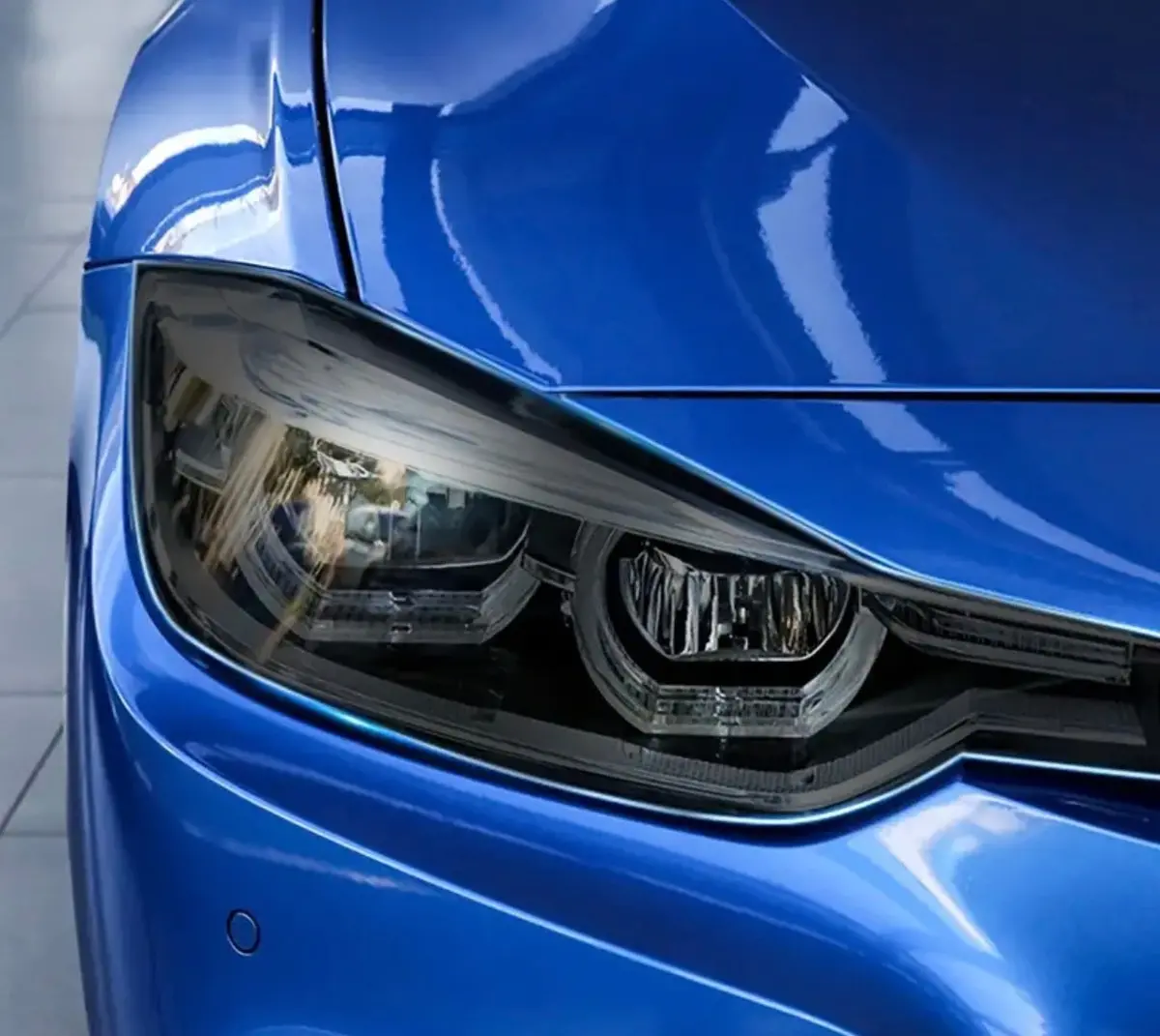 Bmw F30 Headlight Tint Smoked Precut 1