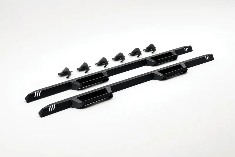 N-Fab Epyx Side Steps For 2019–2021 Gm Silverado/Sierra 1500 & 2020–2021 2500/3500 Double Cab – Texas Black Finish 1