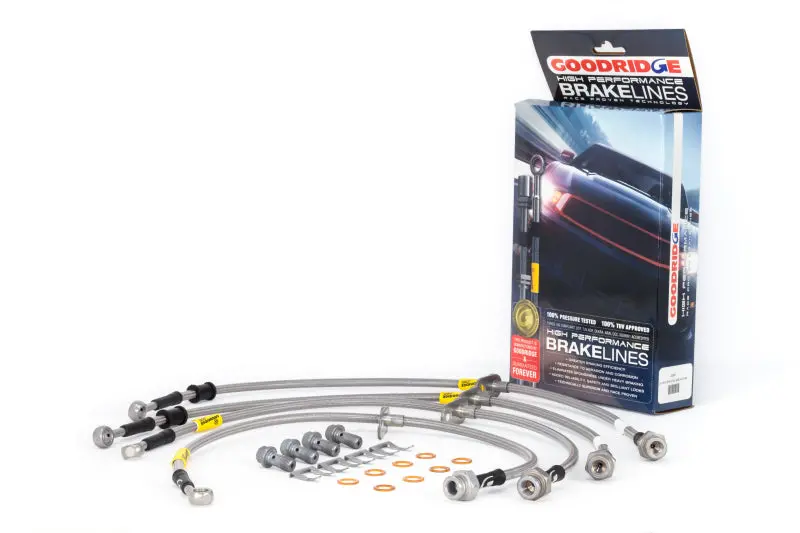 Goodridge Stainless Steel Brake Line Kit For 2017–2018 Honda Civic Hatchback Sport Sensing 1