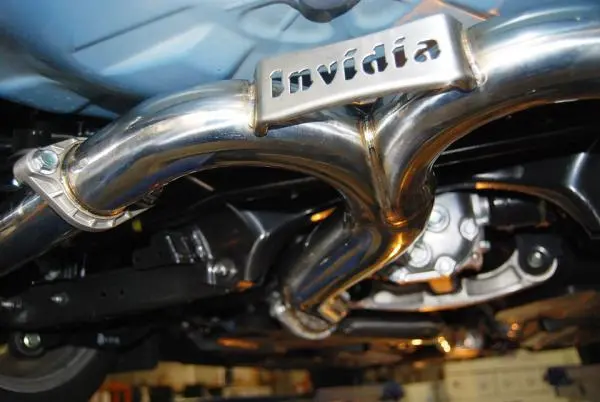 Invidia 15+ Subaru Wrx/Sti 4Dr Q300 Twin Outlet Rolled Titanium Burnt Quad Tip Cat-Back Exhaust 1