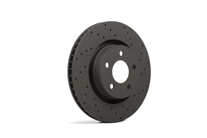 Hawk Talon 2010 Audi A3 Base Drilled And Slotted Front Brake Rotor Set 2