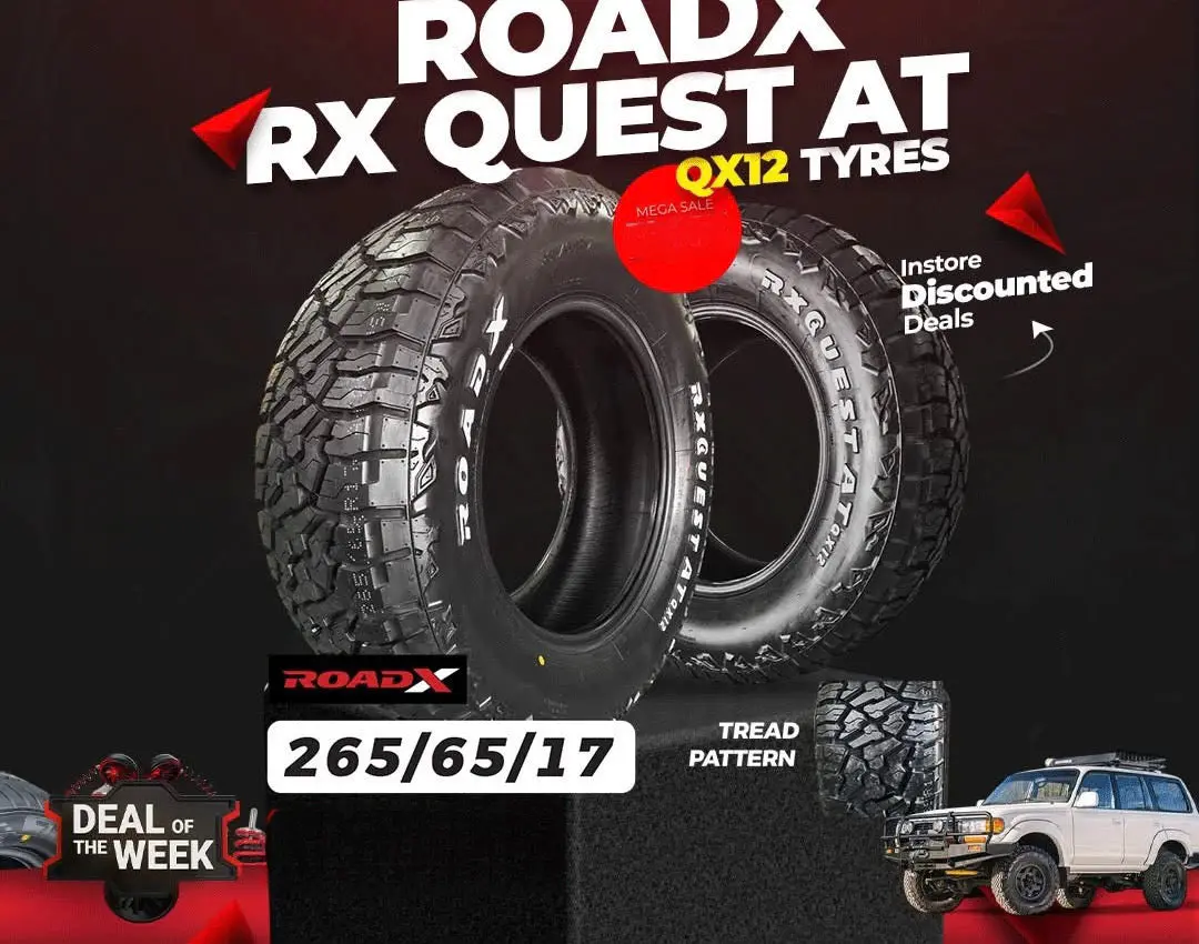 265/65/17 Road X Rx Quest  A/T Tyre White Letter 1