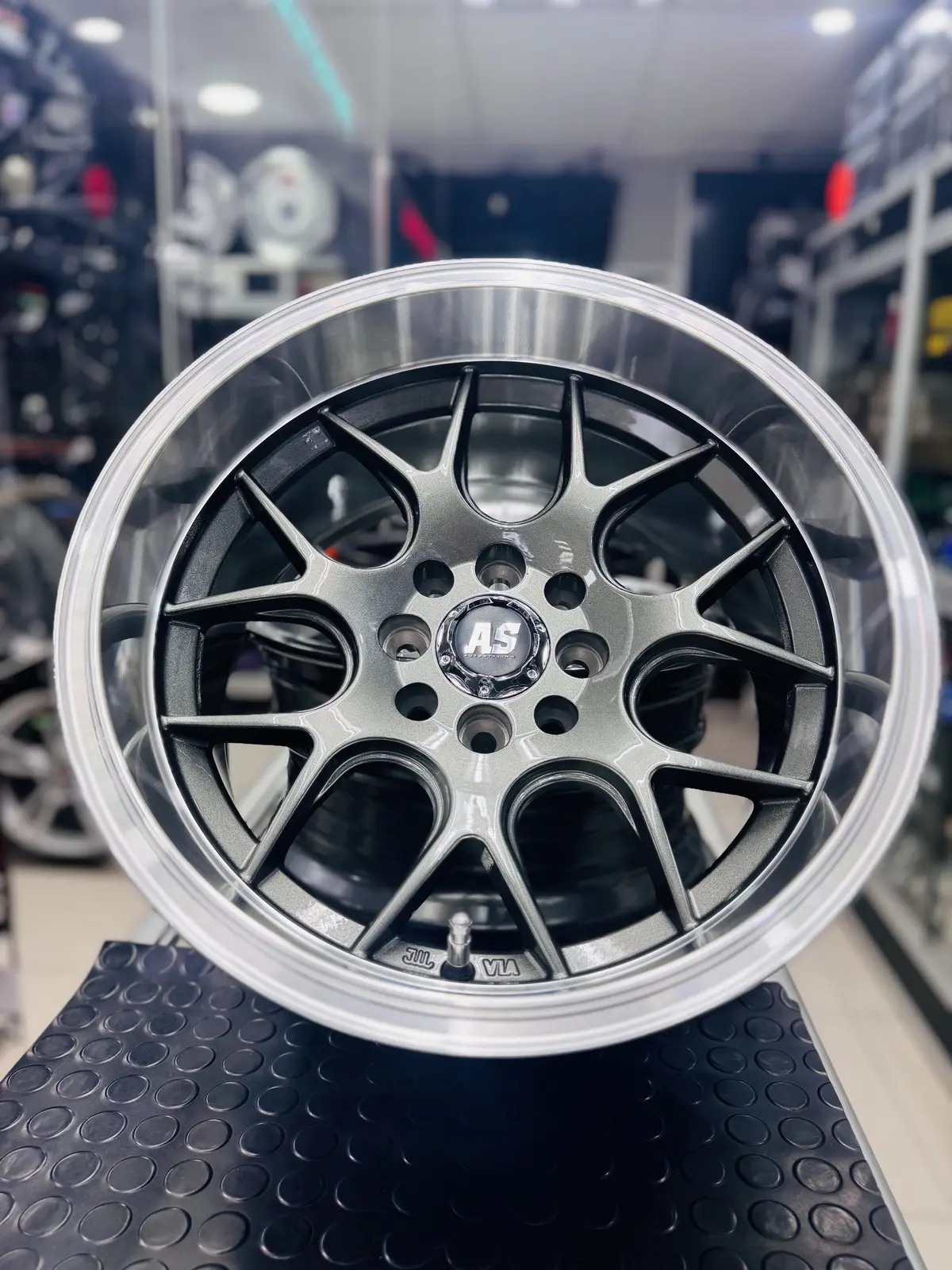15” As- 7651 4/100 4/108  Gunmetal Wheels 1