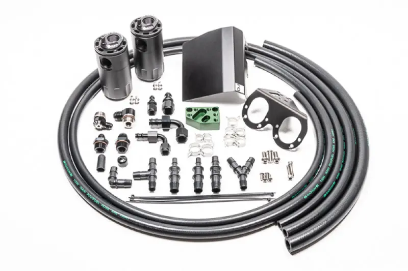 Radium 02-21 Subaru Ej-Series Fluid Lock Turbo Dual Catch Can Kit 1