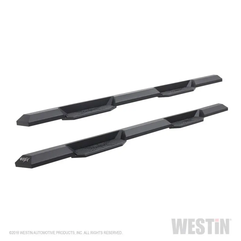 Westin Xtreme Nerf Step Bars – Textured Black, Fits 2019 Chevrolet Silverado & Sierra 1500 Crew Cab 2