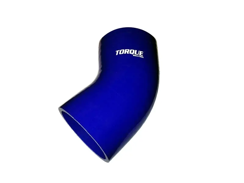 Torque Solution 45 Degree Silicone Elbow: 4 Inch Blue Universal 1