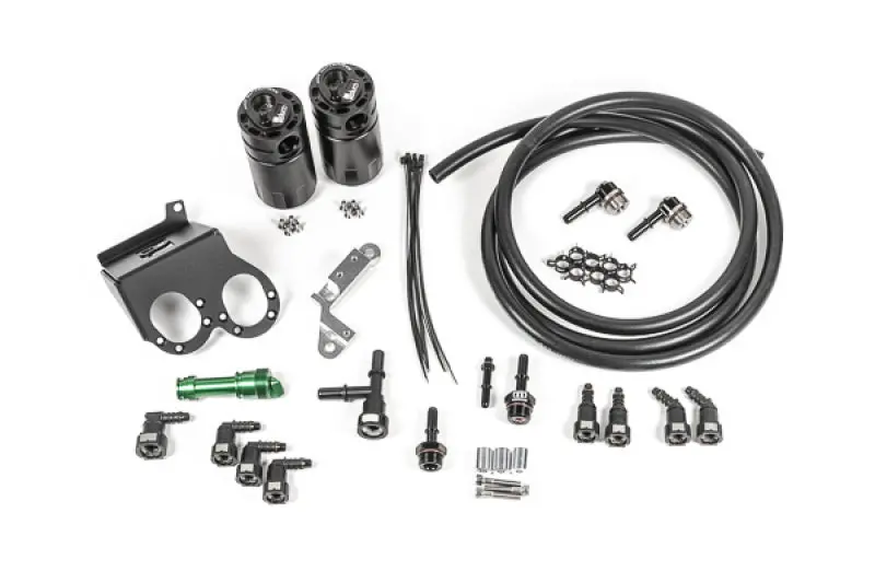 Radium Engineering 15-19 Corvette Z06 Dual Catch Can Kit Fluid Lock 1