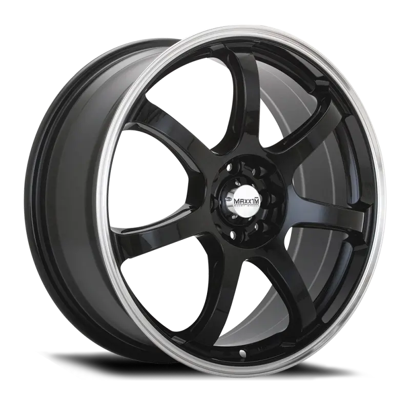 Maxxim Knight 16X7 8X100/114.3 Et40 Gloss Black Lip Polish 1