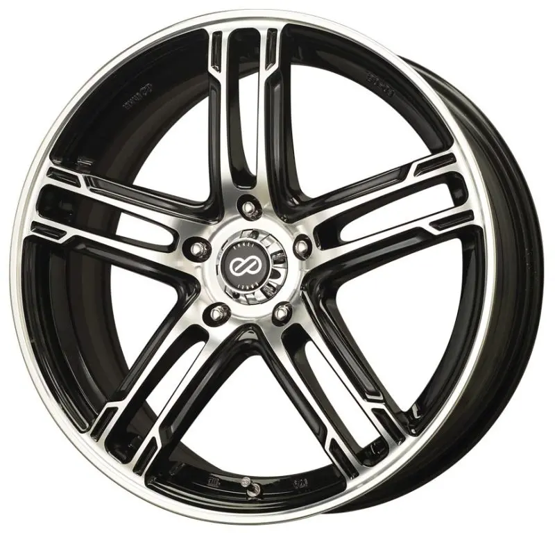 Enkei Fd-05 16X7 4X100 38Mm Offset 72.62 Bore Dia Black Machined Wheel 1