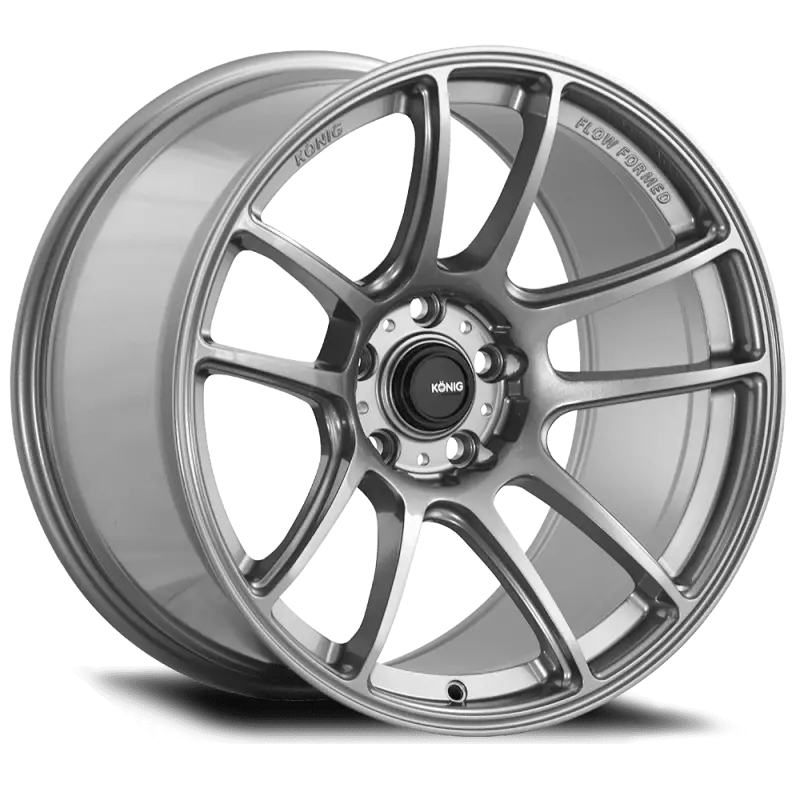 Konig Heliogram 19X9.5 5X114.3 Et35 Titanium Metallic Knurled Bead Flow Formed 1