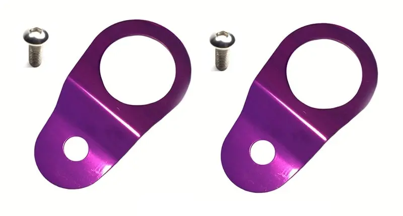 Torque Solution Radiator Mount Combo With Inserts (Purple) : Mitsubishi Evolution 7/8/9 1