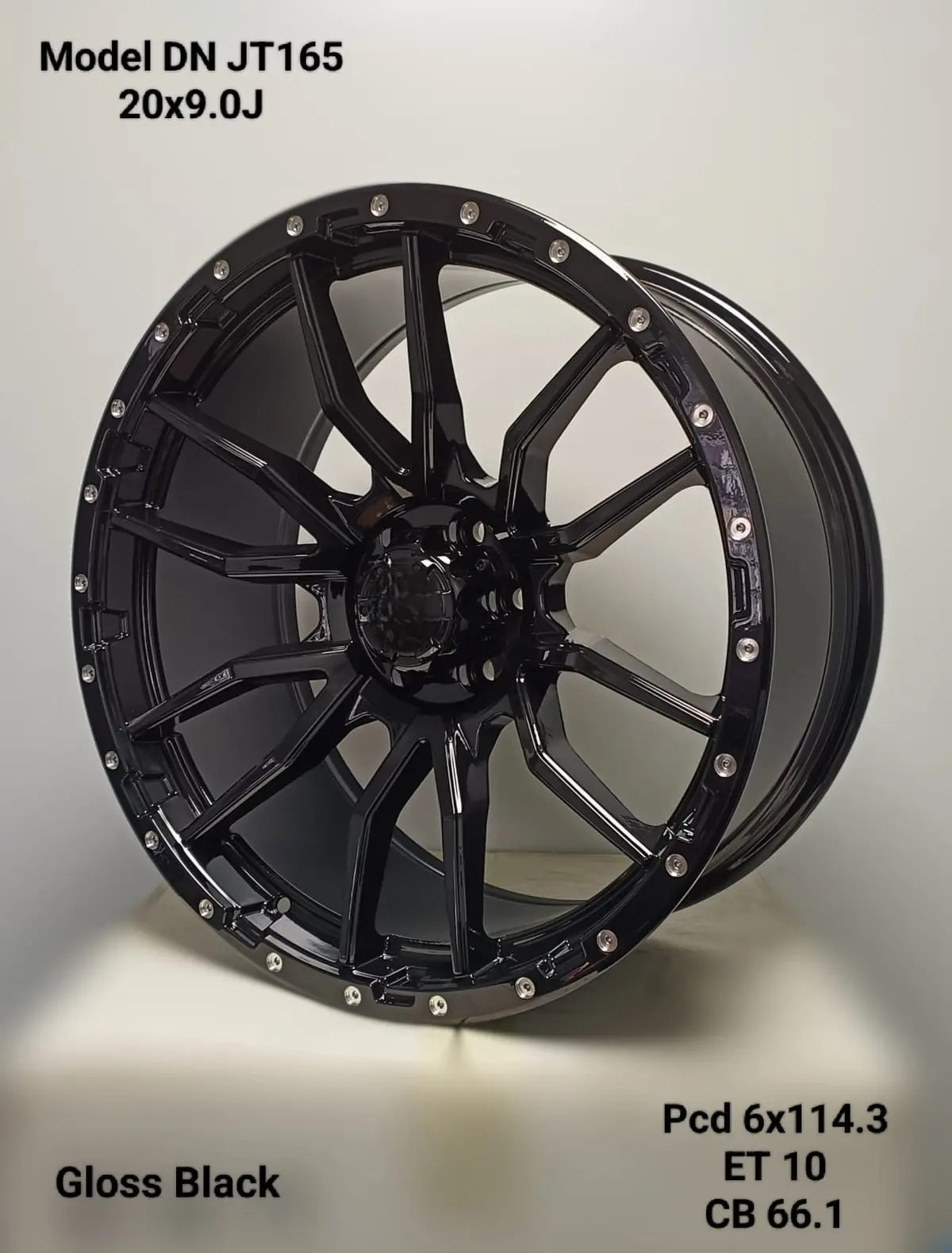 20” As-Bronco 6/114 Black 1