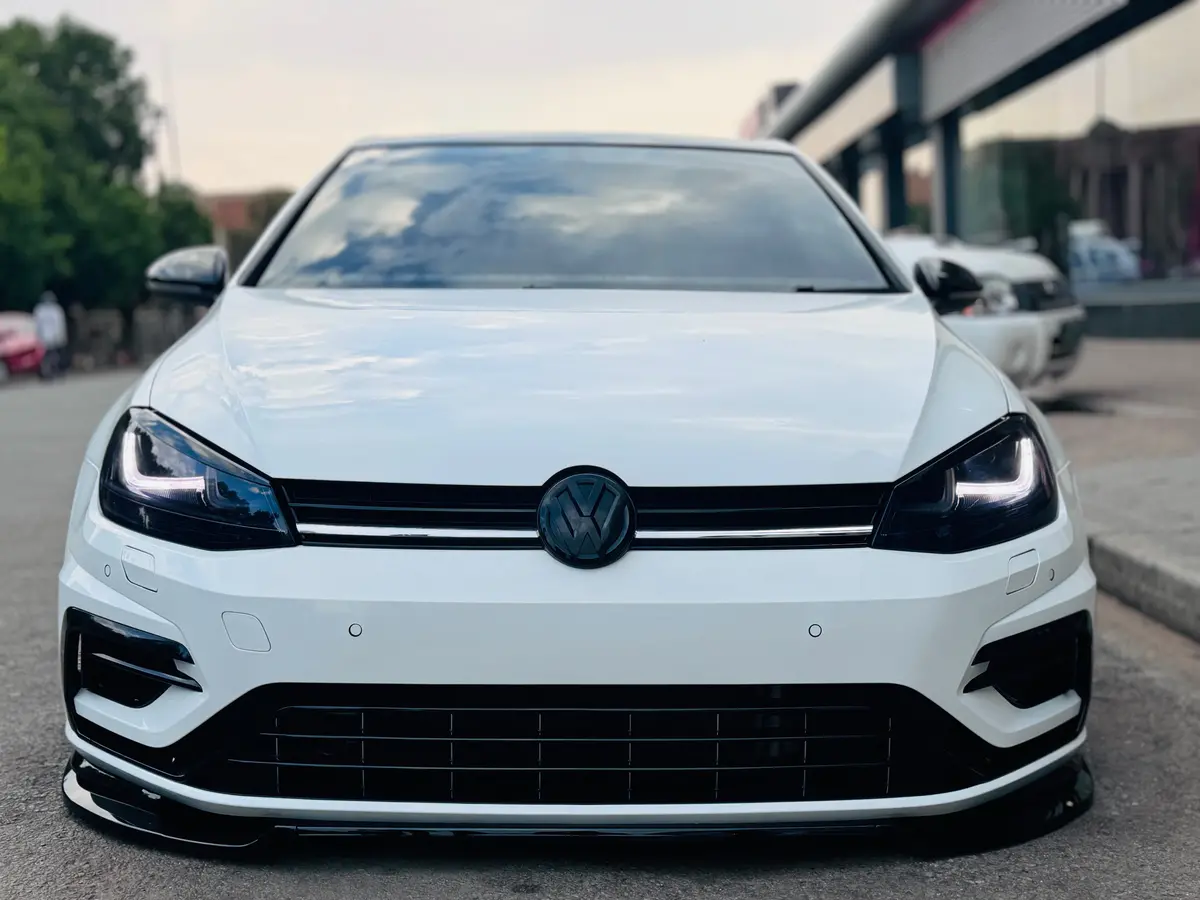 Vw Golf 7 / 7.5 / 7R / 7Tsi Kersh 3Pce Front Spoiler Gloss Black 1