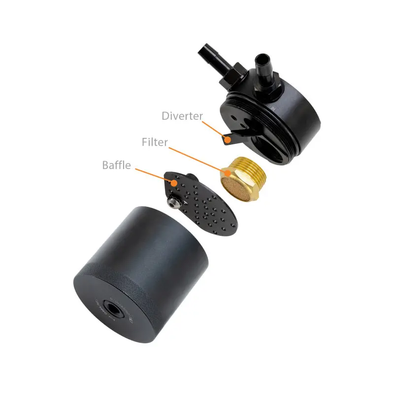 Mishimoto 2013+ Ford Focus St Baffled Oil Catch Can Kit - Black 2