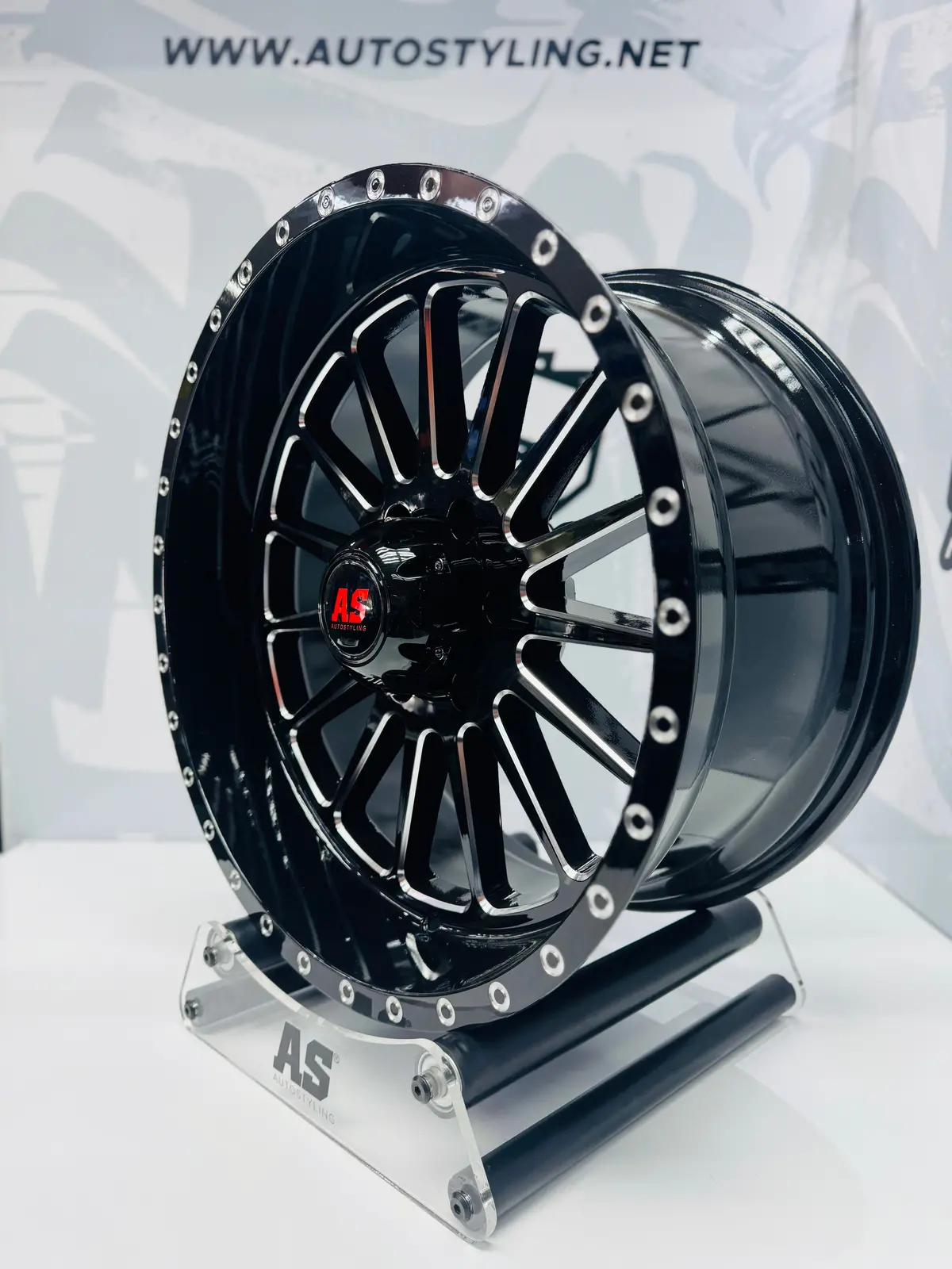 20” As-F992021 6/139 Black Bakkie Rims 2