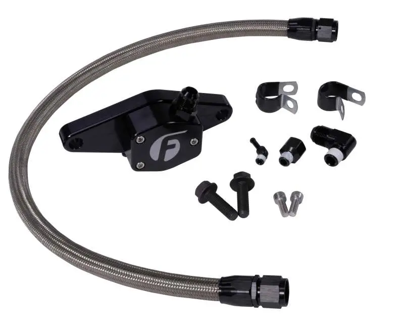 Fleece Performance Coolant Bypass Kit – Stainless Braided Hose Assembly For 1994–1998 12V Cummins 1