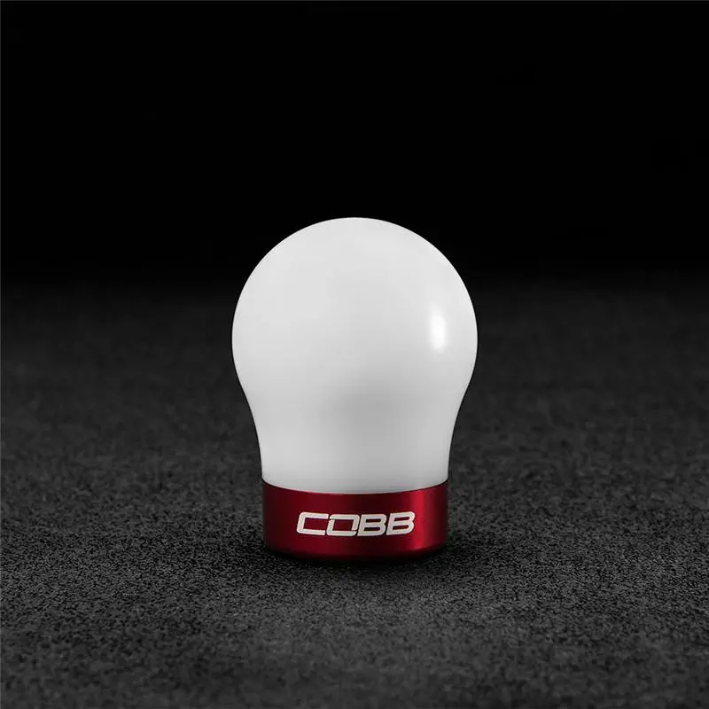 Cobb Ford 13-14 Focus St/14-15 Fiesta St White Shift Knob - Red Base 1