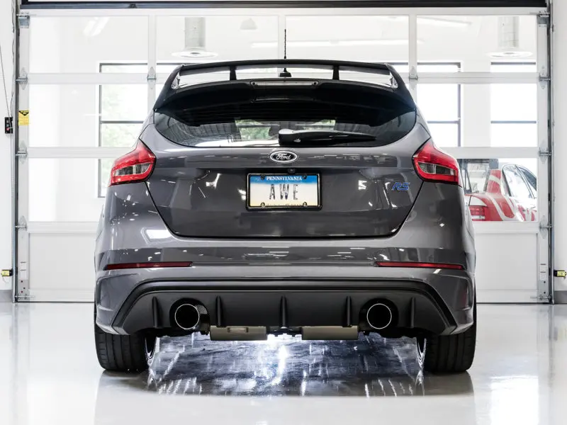 Awe Tuning Ford Focus Rs Touring Edition Cat-Back Exhaust- Non-Resonated - Chrome Silver Tips 2