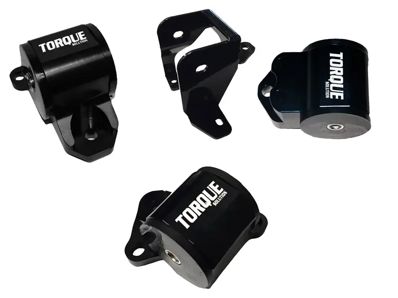 Torque Solution Billet Aluminum Mount Kit (3 Bolt): 96-00 Honda Civic Ek B/D-Series 1