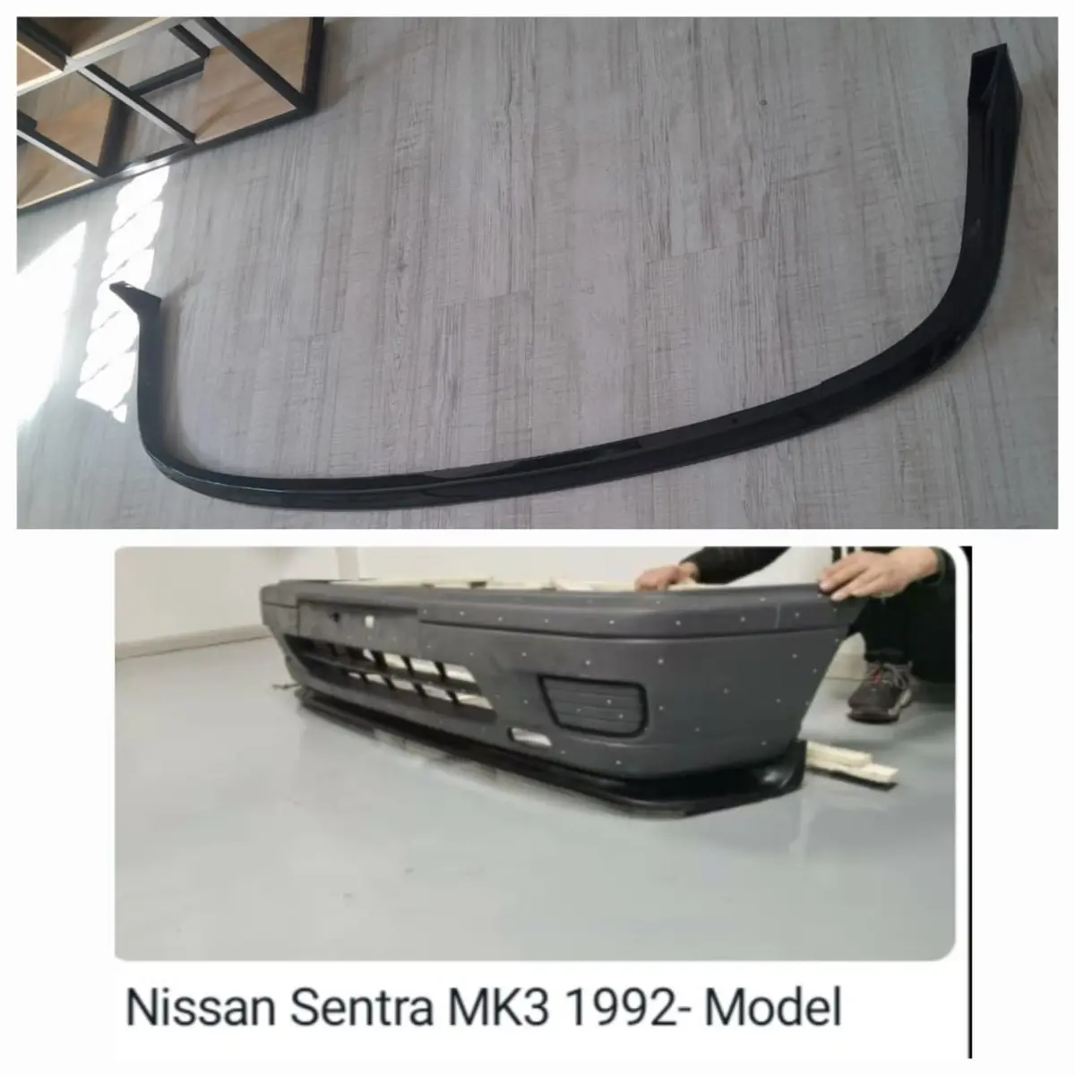 Nissan Sentra Sti 1992 Mk3 3Pce Plastic Front Spoiler 1