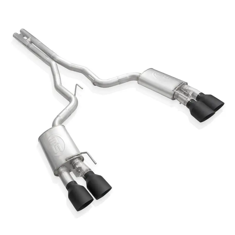Stainless Works 2020 Ford Gt500 Legend Catback H-Pipe Exhaust Factory Connect - Black Tips 1