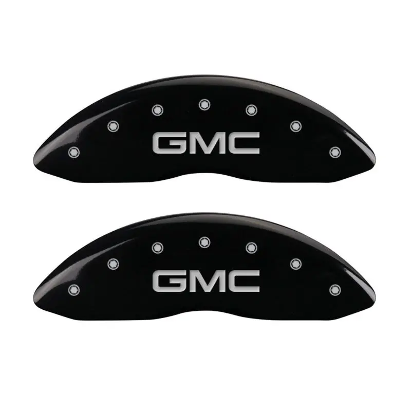 Mgp Engraved 4-Piston Caliper Covers – Denali Black Finish With Silver Accent Details 2