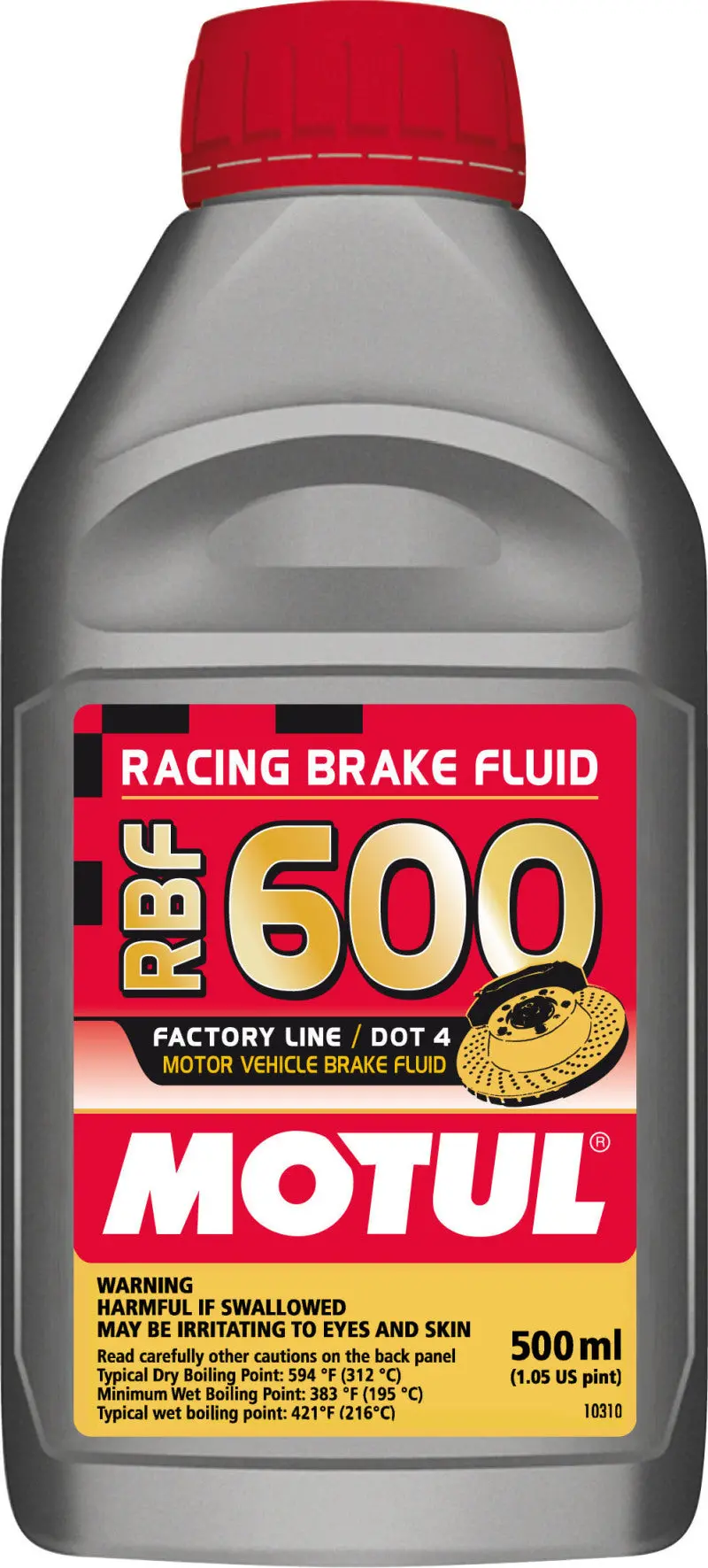 Motul 1/2L Brake Fluid Rbf 600 - Racing Dot 4 1