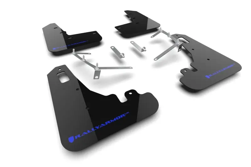 Rally Armor 22-25 Subaru Brz / Toyota Gr86 Black Ur Mud Flap W/Blue Logo 1