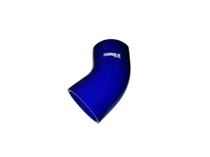 Torque Solution 45 Degree Silicone Elbow: 2.75 Inch Blue Universal 1