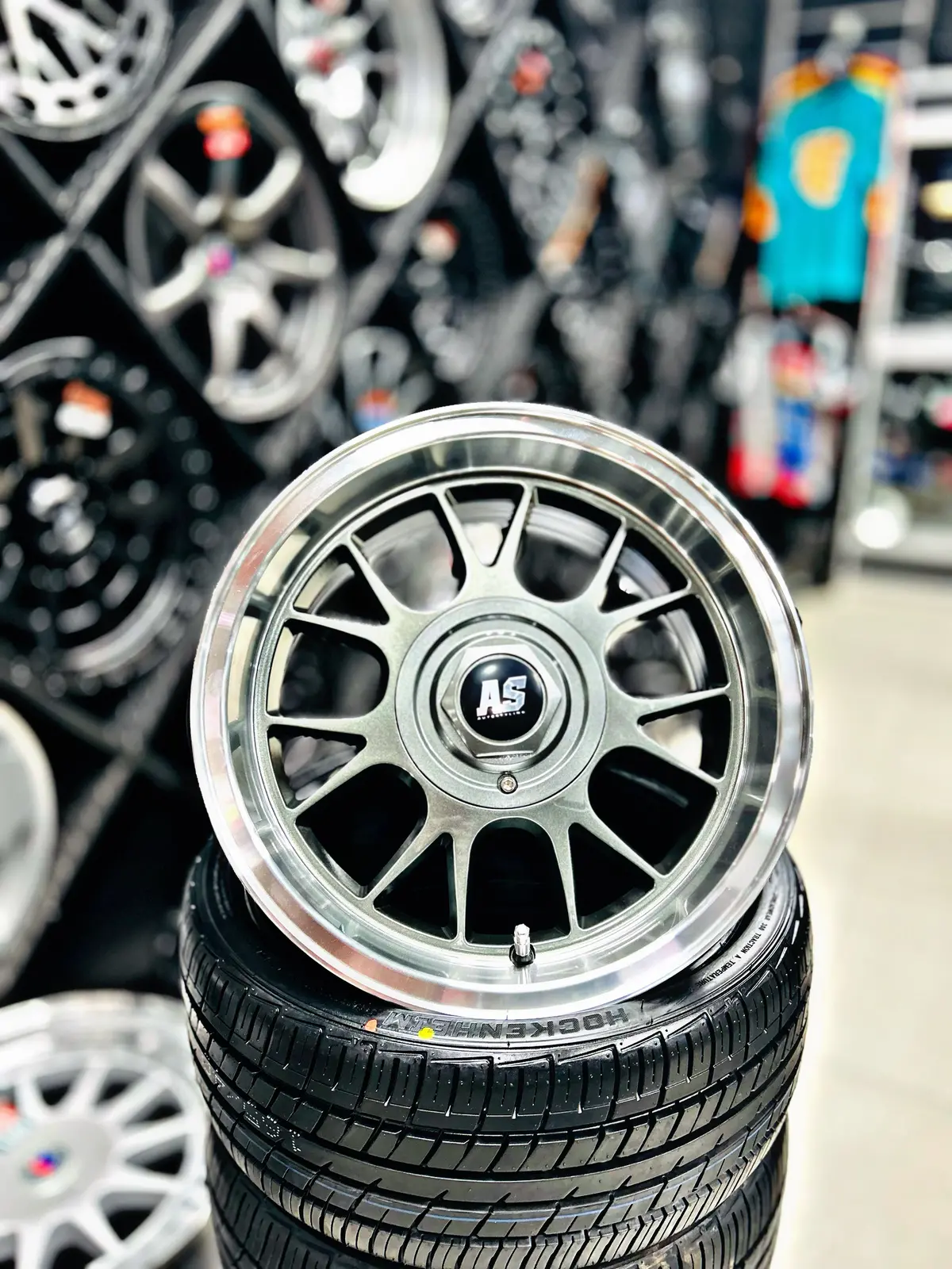 15” As- 7562 4/100 4/114 Gunmetal Wheels 1