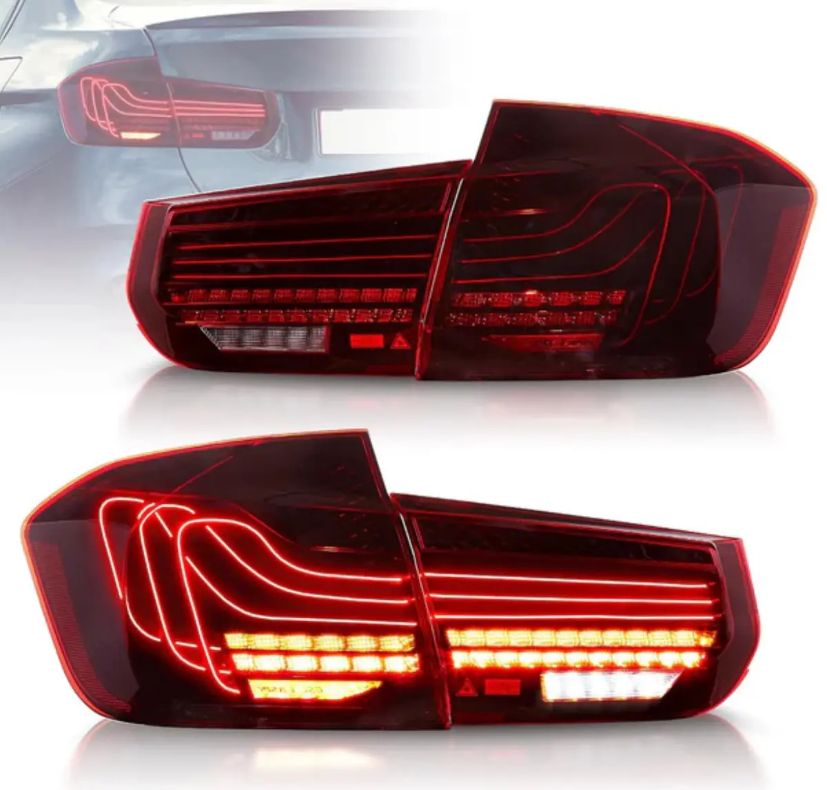 Vland Led Tail Lights (Laser Drl) - Bmw / F30 / F80 / 3-Series / M3 | 1