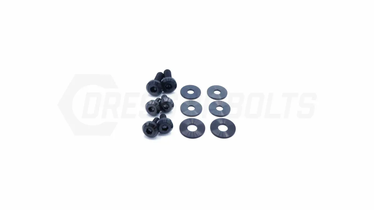 Dress Up Bolts Titanium Hardware Kit - Verus Engineering Turbo Heat Shield (Toyota Supra Mkv) 4