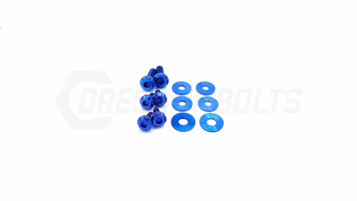 Dress Up Bolts Titanium Hardware Kit - Verus Engineering Turbo Heat Shield (Toyota Supra Mkv) 5