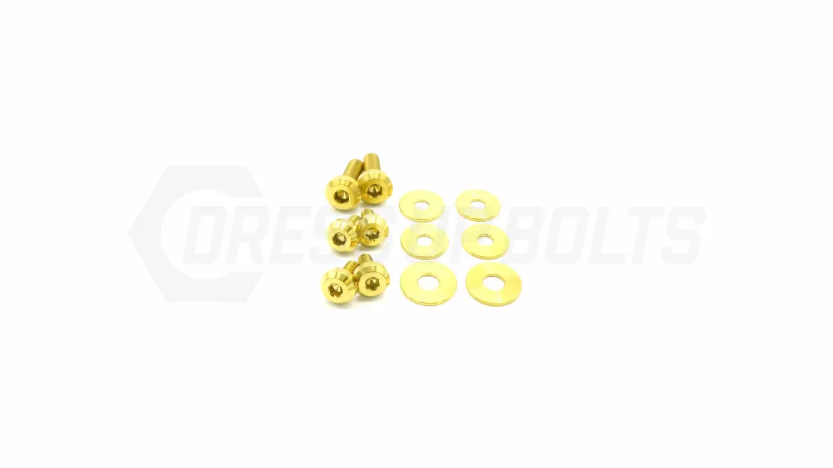 Dress Up Bolts Titanium Hardware Kit - Verus Engineering Turbo Heat Shield (Toyota Supra Mkv) 1