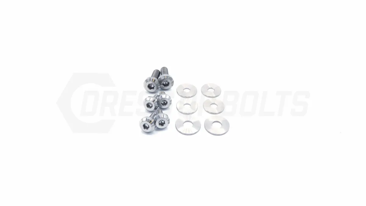 Dress Up Bolts Titanium Hardware Kit - Verus Engineering Turbo Heat Shield (Toyota Supra Mkv) 6
