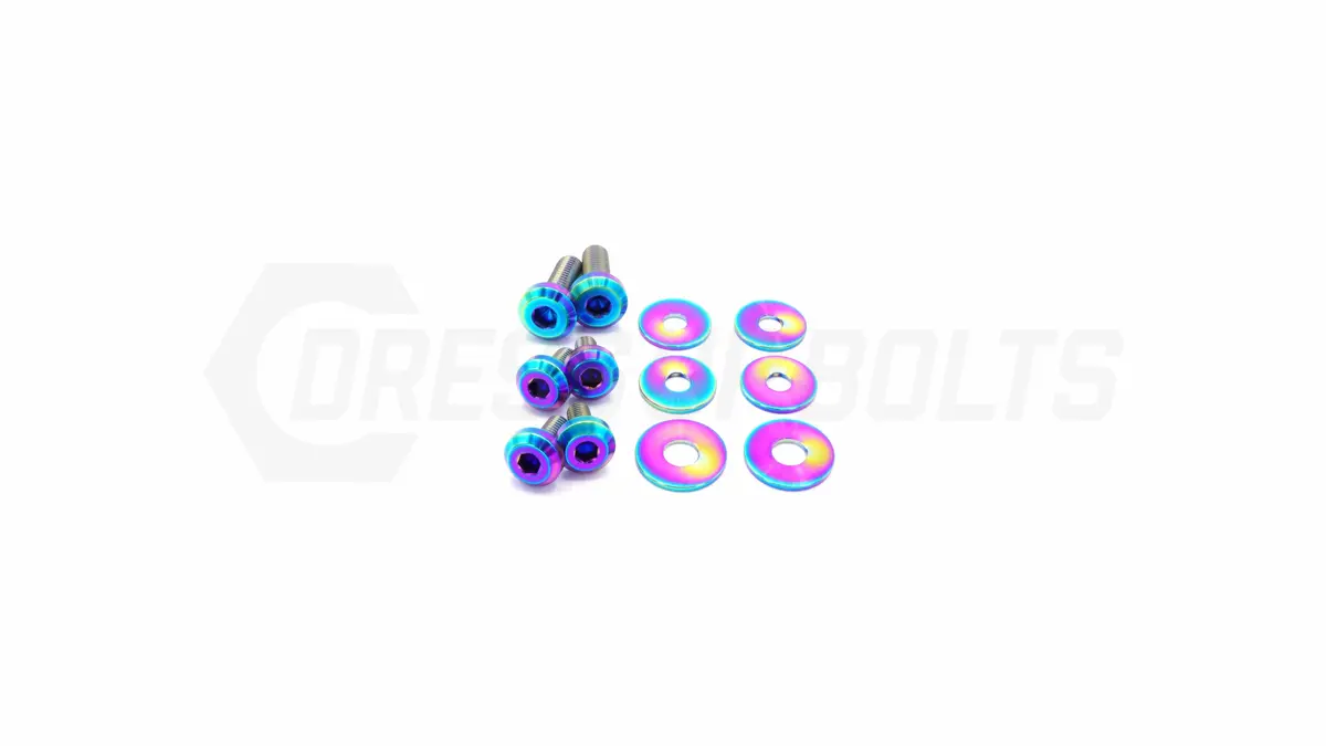 Dress Up Bolts Titanium Hardware Kit - Verus Engineering Turbo Heat Shield (Toyota Supra Mkv) 3