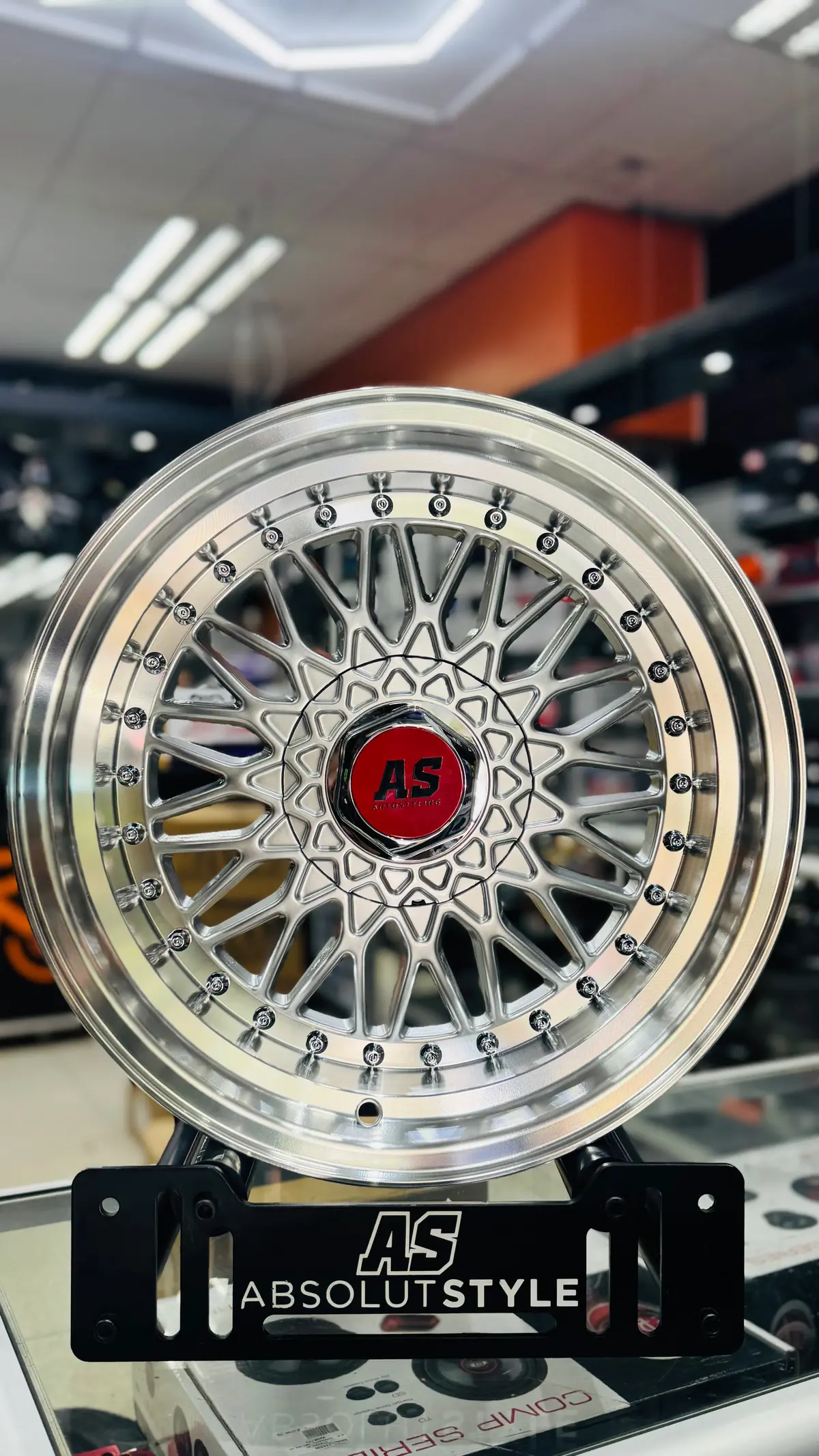 16” As Mesh Bb5 4/100 & 5/100 Multi Pcd Silver 1