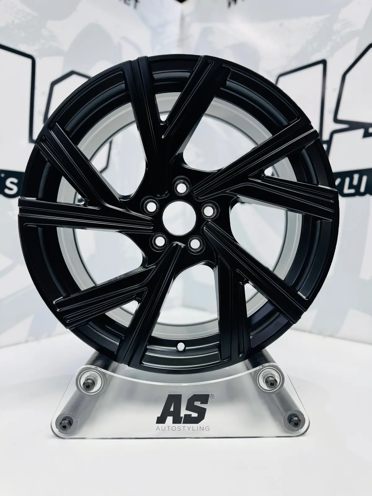 17” As- Bergamo 5/100 Matt Black Rims 1
