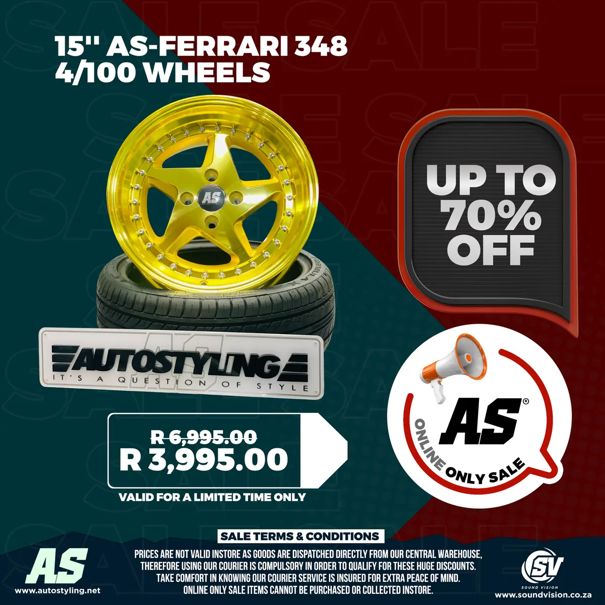 15'' As-Ferrari 348 4/100 Wheels 1