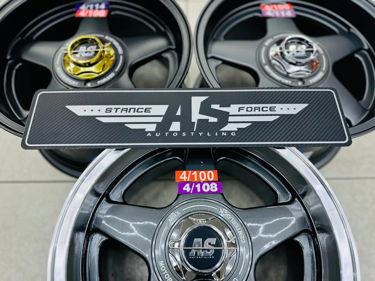 15” As 5666 360 4X100 4X108 4X114 ( No Studs ) 5