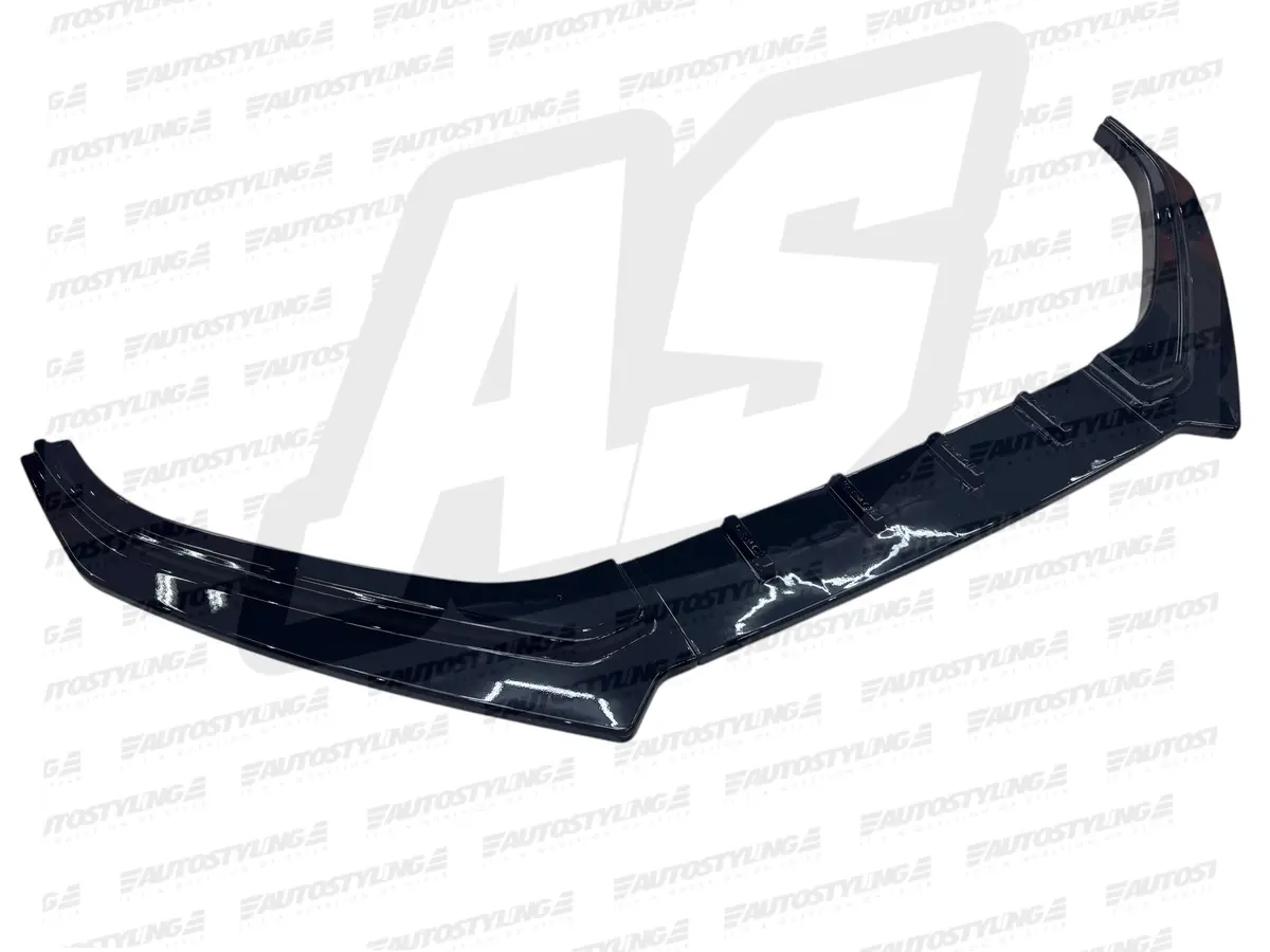 New Improved Vw Polo 6 Preface Fd 3Pce New Plastic Gloss Black Front Spoiler 2