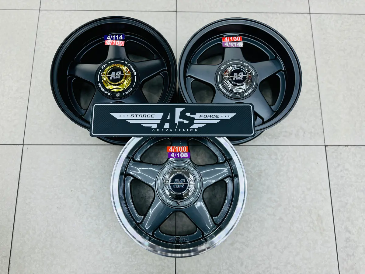 15” As 5666 360 4X100 4X108 4X114 ( No Studs ) 1