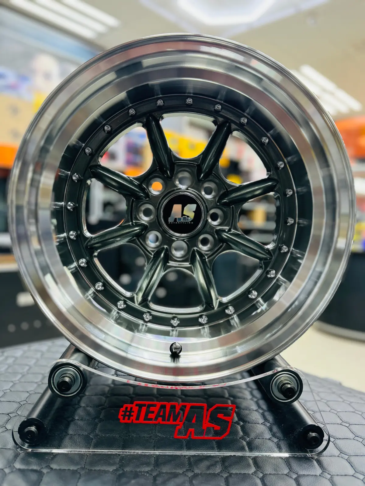 15” As- 7586 4/100 4/108 Gunmetal Wheels 1