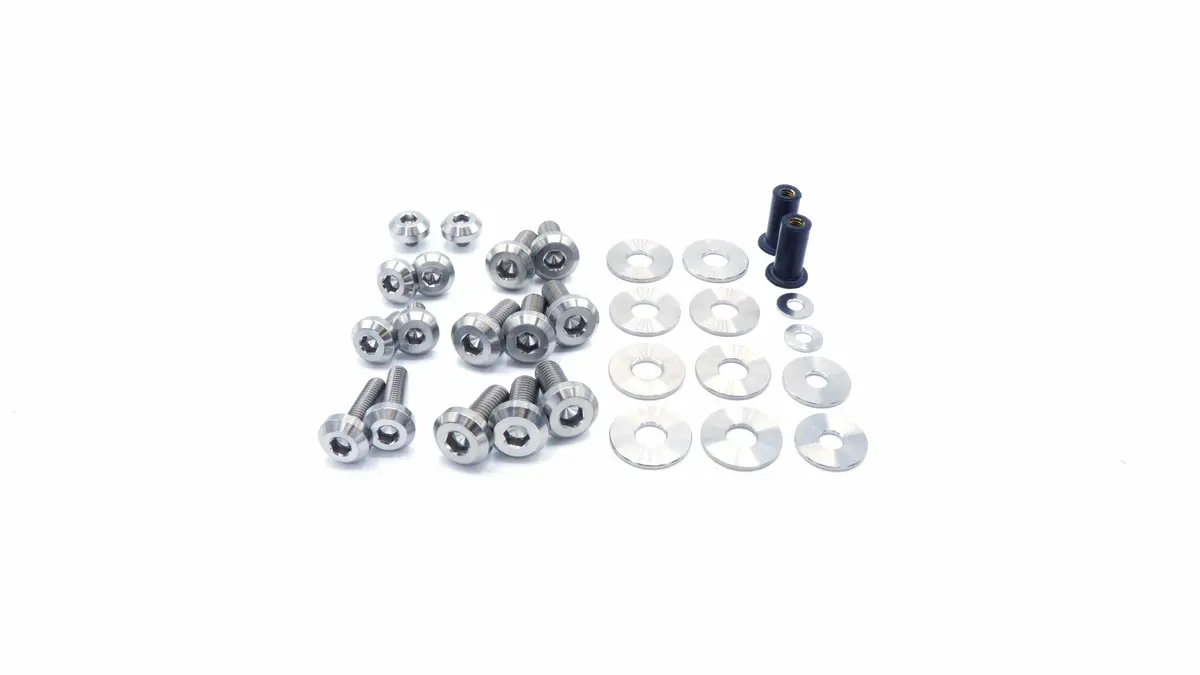 Dress Up Bolts Titanium Hardware Hood Kit - Bmw E9x 335I (2007-2013) 1