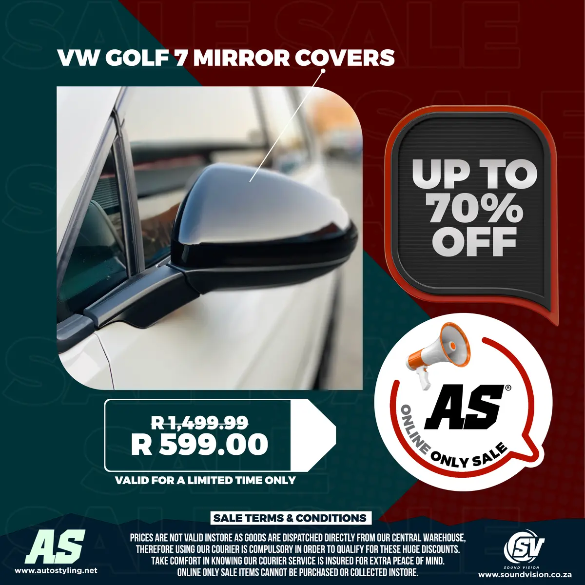 Vw Golf 7 Mirror Covers 1