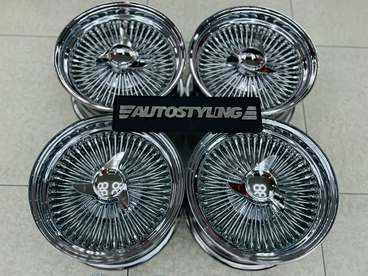 15 ” As - 100 Spoke Wire Wheel Fits All Cars 1