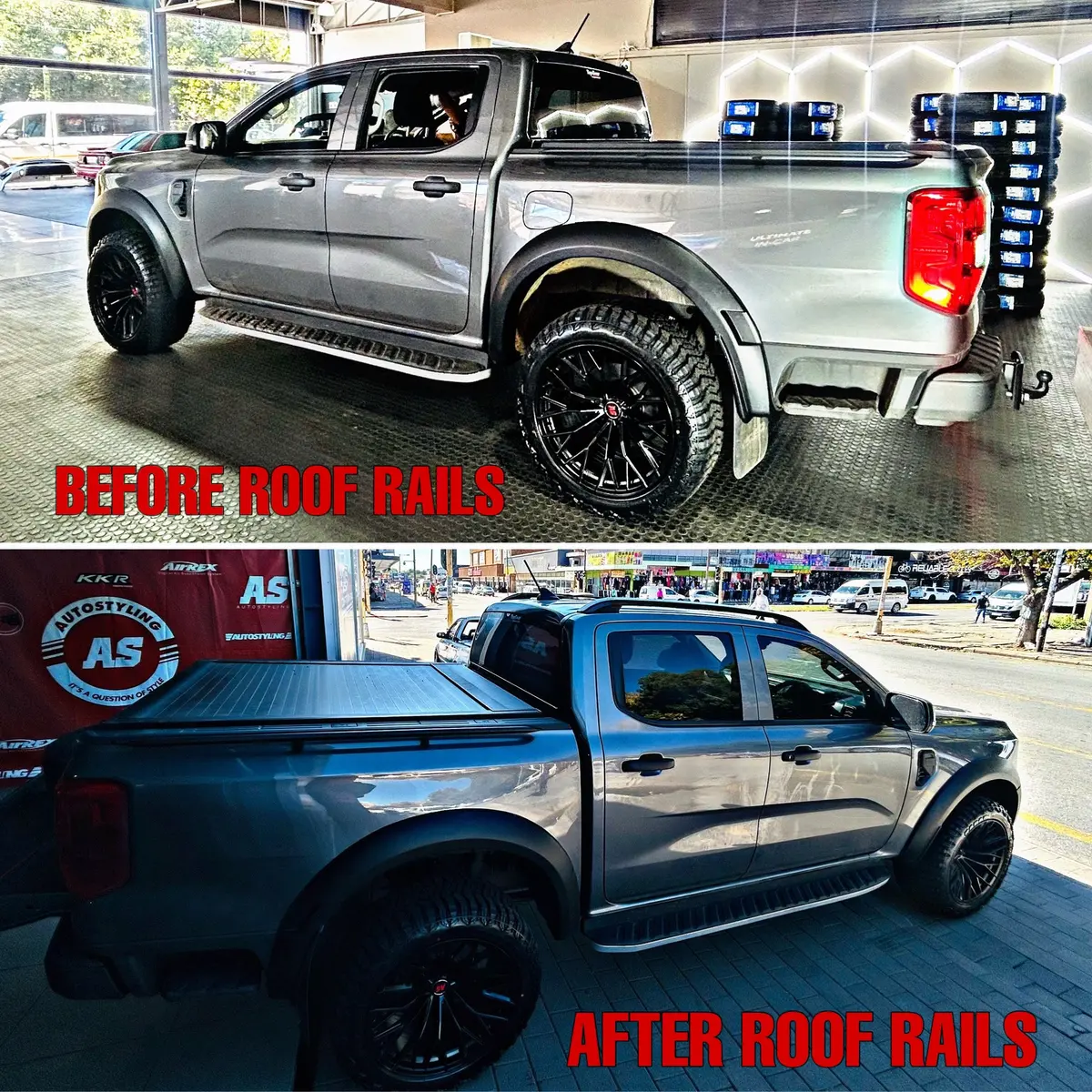 Ford Ranger Roof Rails To Fit All 2023 Up New Generation Black 1